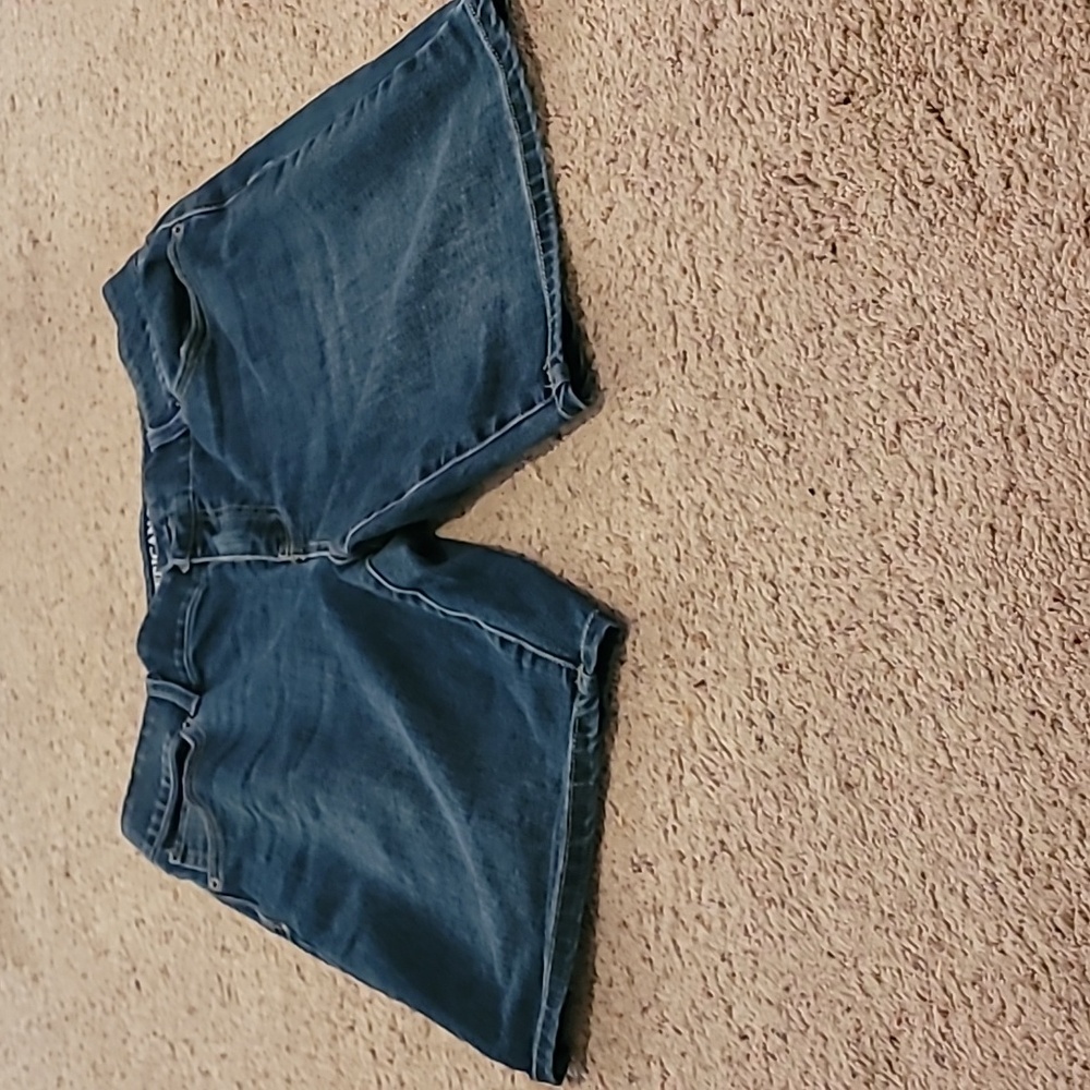 Womens Blue Denim Shorts American Star Size 14